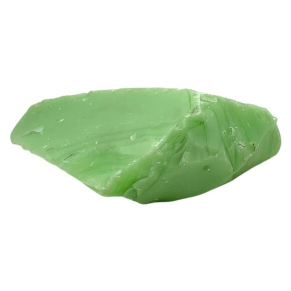 Jadeite Lime Green Glowing Swirl Slag Uranium Glass Cullet #5GX108 - Picture 5 of 7